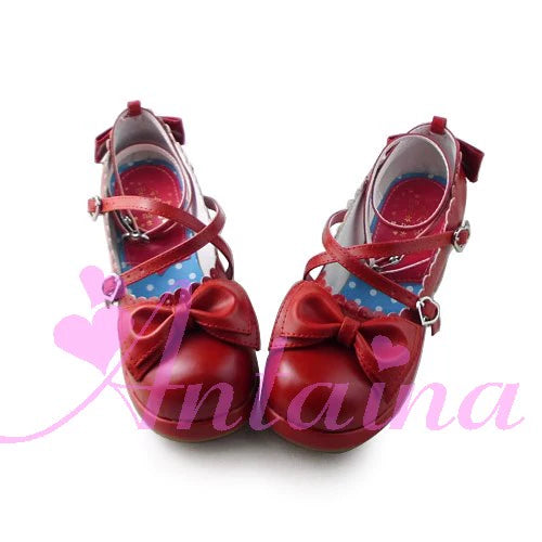 Antaina - Sweet Chunky Heels Lolita Shoes Size 41-44