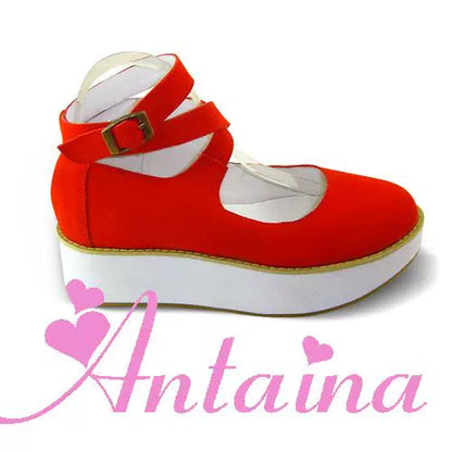 Antaina - Punk Lolita High Platforms Shoes Lolita Ankle Strap Shoes
