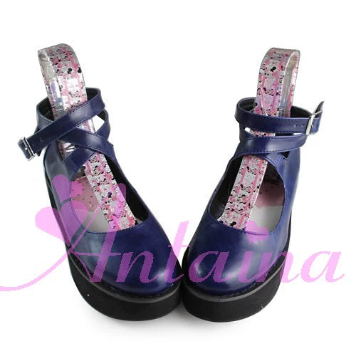 Antaina - Punk Lolita High Platforms Shoes Lolita Ankle Strap Shoes