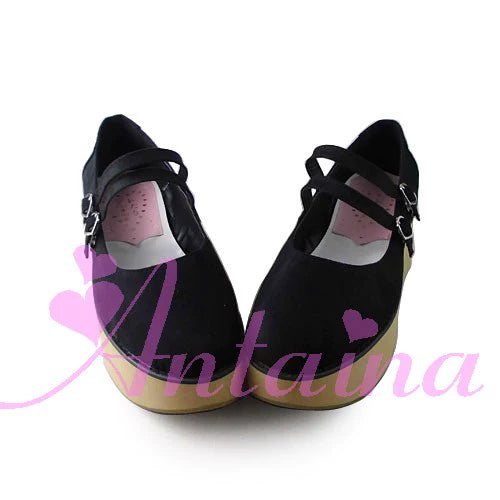 Antaina - Punk Lolita High Platforms Shoes Lolita Ankle Strap Shoes