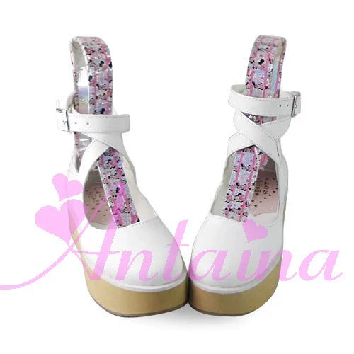 Antaina - Punk Lolita High Platforms Shoes Lolita Ankle Strap Shoes