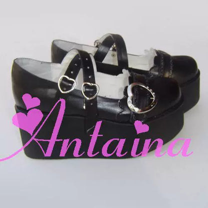 Antaina - Sweet Lolita Shoes Lace Heart Platform Shoes in Plus Size