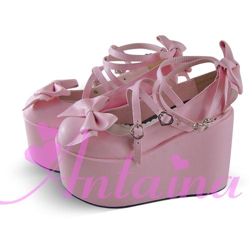 Antaina - Lolita Bow Platform Shoes Multiple Colors