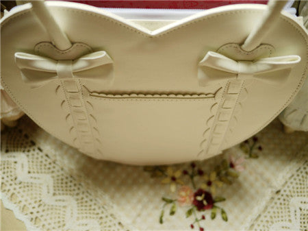 Loris - Satin Bridge - Heart-shape Lolita Bag