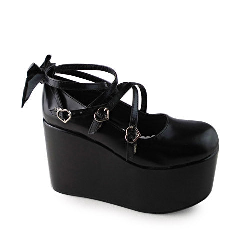 Antaina - Lolita Bow Platform Shoes Multiple Colors