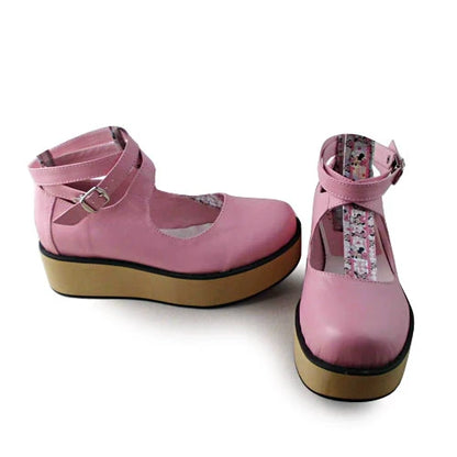 Antaina - Punk Lolita High Platforms Shoes Lolita Ankle Strap Shoes