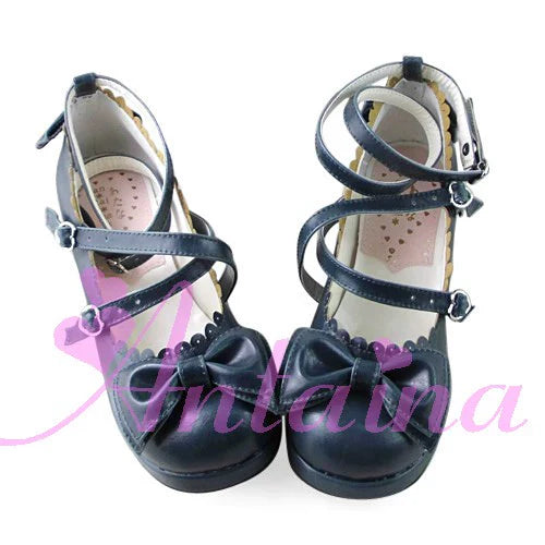Antaina - Sweet Chunky Heels Lolita Shoes Size 41-44