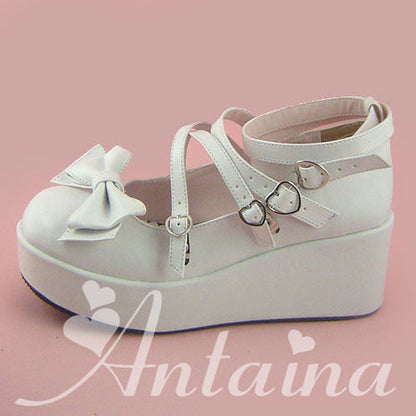 Antaina - Lolita Bow Platform Shoes Multiple Colors