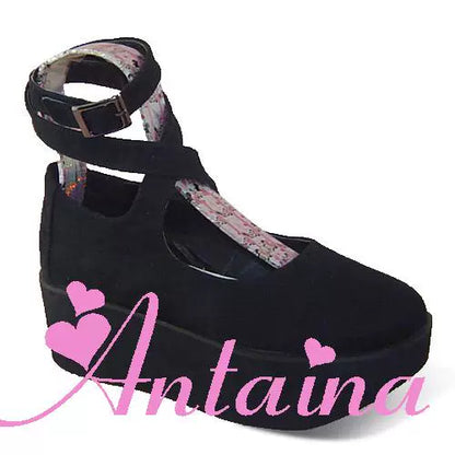 Antaina - Punk Lolita High Platforms Shoes Lolita Ankle Strap Shoes