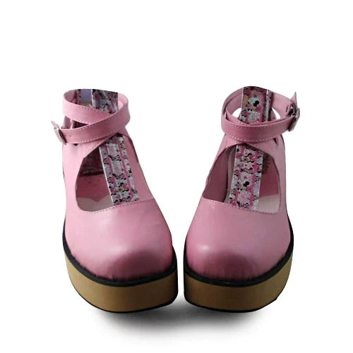 Antaina - Punk Lolita High Platforms Shoes Lolita Ankle Strap Shoes