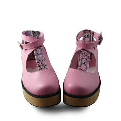 Antaina - Punk Lolita High Platforms Shoes Lolita Ankle Strap Shoes