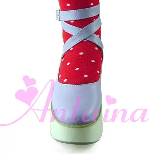 Antaina - Punk Lolita High Platforms Shoes Lolita Ankle Strap Shoes