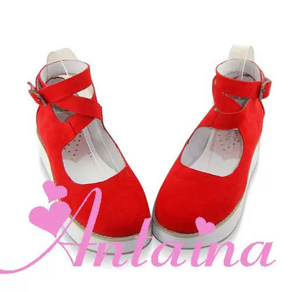 Antaina - Punk Lolita High Platforms Shoes Lolita Ankle Strap Shoes