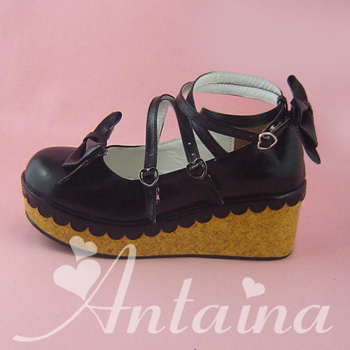 Antaina - Lolita Bow Platform Shoes Multiple Colors