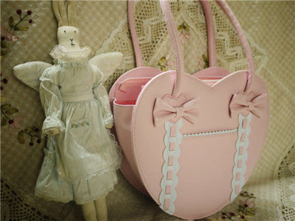 Loris - Satin Bridge - Heart-shape Lolita Bag