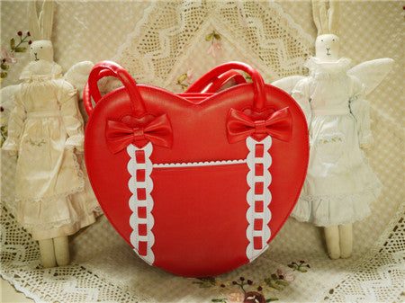 Loris - Satin Bridge - Heart-shape Lolita Bag