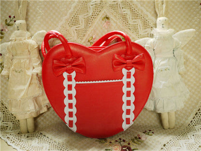 Loris - Satin Bridge - Heart-shape Lolita Bag