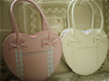 Loris - Satin Bridge - Heart-shape Lolita Bag