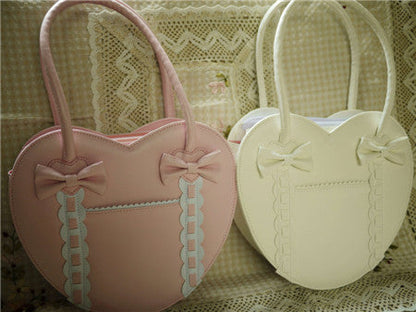 Loris - Satin Bridge - Heart-shape Lolita Bag