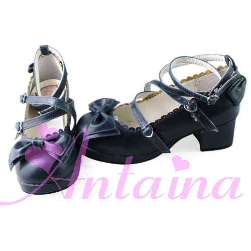 Antaina - Sweet Chunky Heels Lolita Shoes Size 37-40