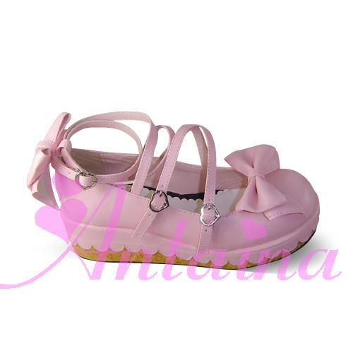 Antaina - Lolita Bow Platform Shoes Multiple Colors