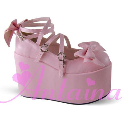 Antaina - Lolita Bow Platform Shoes Multiple Colors