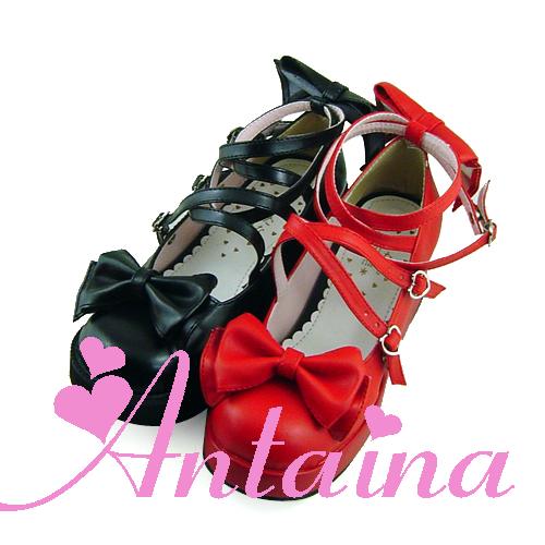 Antaina - Lolita Bow Platform Shoes Multiple Colors