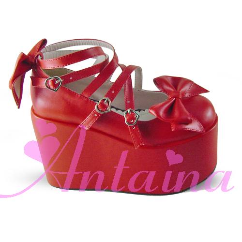 Antaina - Lolita Bow Platform Shoes Multiple Colors