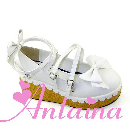 Antaina - Lolita Bow Platform Shoes Multiple Colors