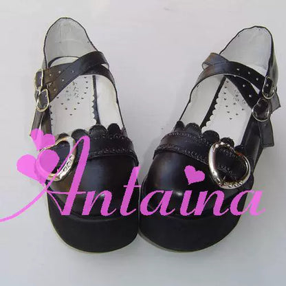Antaina - Sweet Lolita Shoes Lace Heart Platform Shoes in Plus Size
