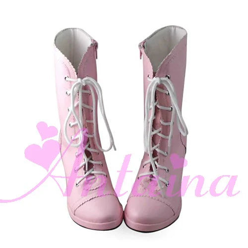 Antaina - Elegant Lolita Heel Boots Heel Shoes Multicolor