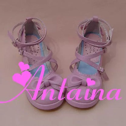 Antaina - Sweet Chunky Heels Lolita Shoes Size 41-44