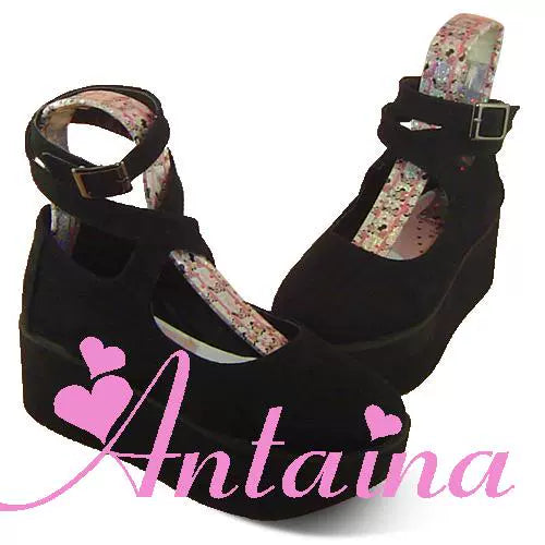 Antaina - Punk Lolita High Platforms Shoes Lolita Ankle Strap Shoes