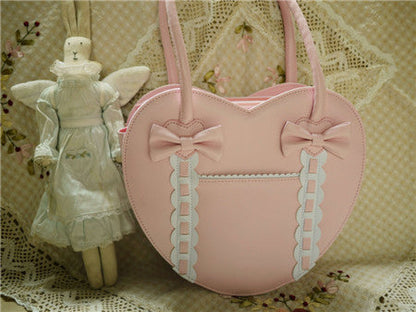 Loris - Satin Bridge - Heart-shape Lolita Bag