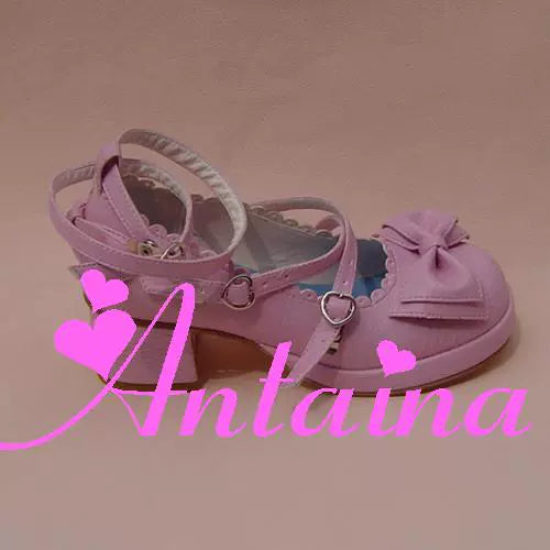 Antaina - Sweet Chunky Heels Lolita Shoes Size 37-40