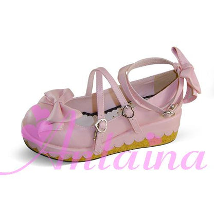 Antaina - Lolita Bow Platform Shoes Multiple Colors
