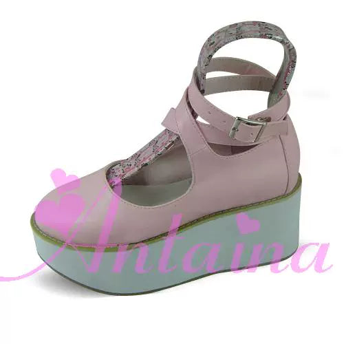 Antaina - Punk Lolita High Platforms Shoes Lolita Ankle Strap Shoes