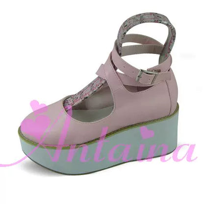 Antaina - Punk Lolita High Platforms Shoes Lolita Ankle Strap Shoes