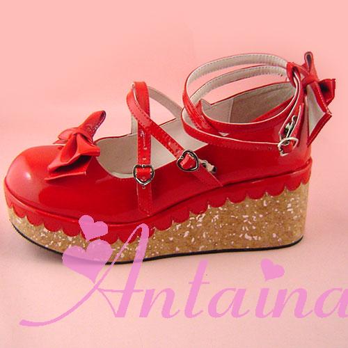 Antaina - Lolita Bow Platform Shoes Multiple Colors
