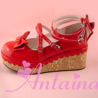 Antaina - Lolita Bow Platform Shoes Multiple Colors