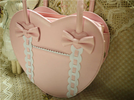 Loris - Satin Bridge - Heart-shape Lolita Bag