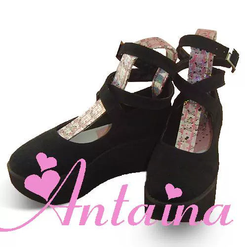 Antaina - Punk Lolita High Platforms Shoes Lolita Ankle Strap Shoes