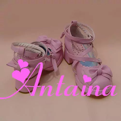 Antaina - Sweet Chunky Heels Lolita Shoes Size 41-44