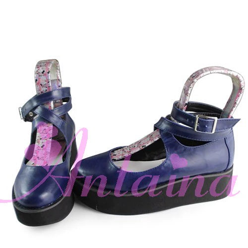 Antaina - Punk Lolita High Platforms Shoes Lolita Ankle Strap Shoes