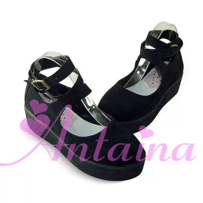 Antaina - Punk Lolita High Platforms Shoes Lolita Ankle Strap Shoes