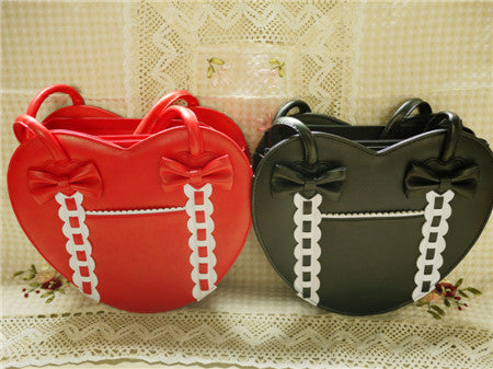 Loris - Satin Bridge - Heart-shape Lolita Bag
