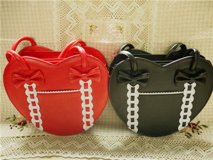 Loris - Satin Bridge - Heart-shape Lolita Bag