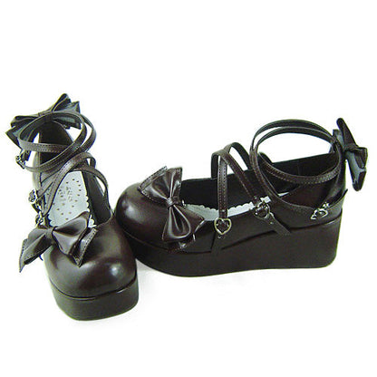 Antaina - Lolita Bow Platform Shoes Multiple Colors