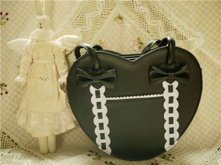 Loris - Satin Bridge - Heart-shape Lolita Bag