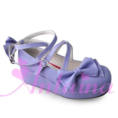 Antaina - Lolita Bow Platform Shoes Multiple Colors